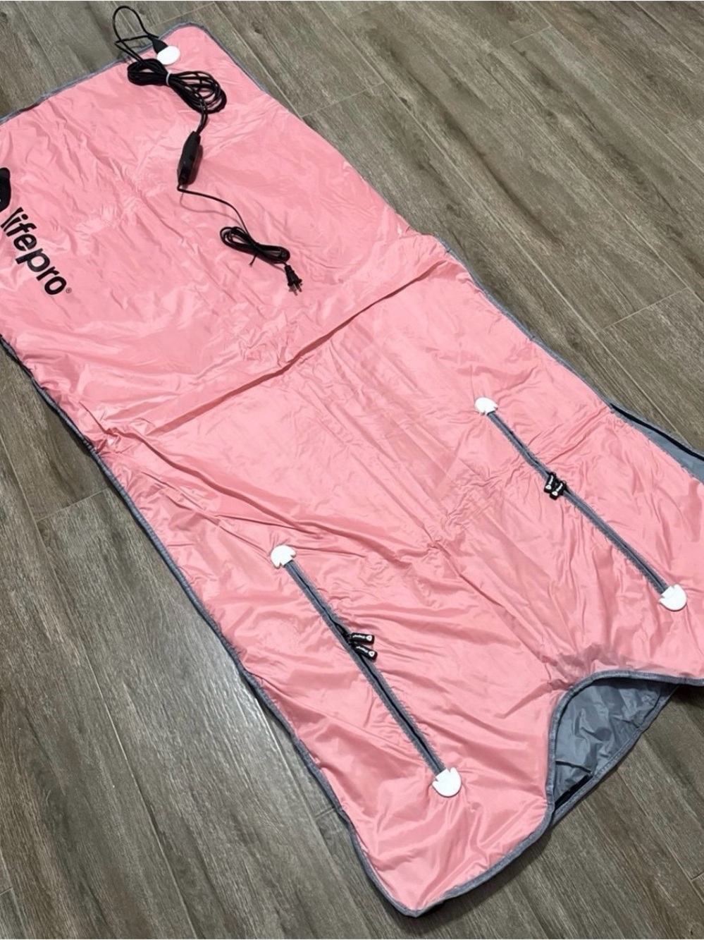 LifePro BioRemedy Infrared Sauna Blanket 113-176°F portable sauna pink color
